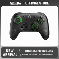 8BitDo - Ultimate 2C Wireless Gaming Controller for PC, Windows 10, 11, Steam Deck, Raspberry Pi, Android