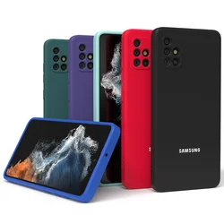 For Samsung  Galaxy A51 A71 Case Soft Silicone Silky Touch Cover  For A 51 A71 4G Liquid Protective Fall Prevention TPU Shell