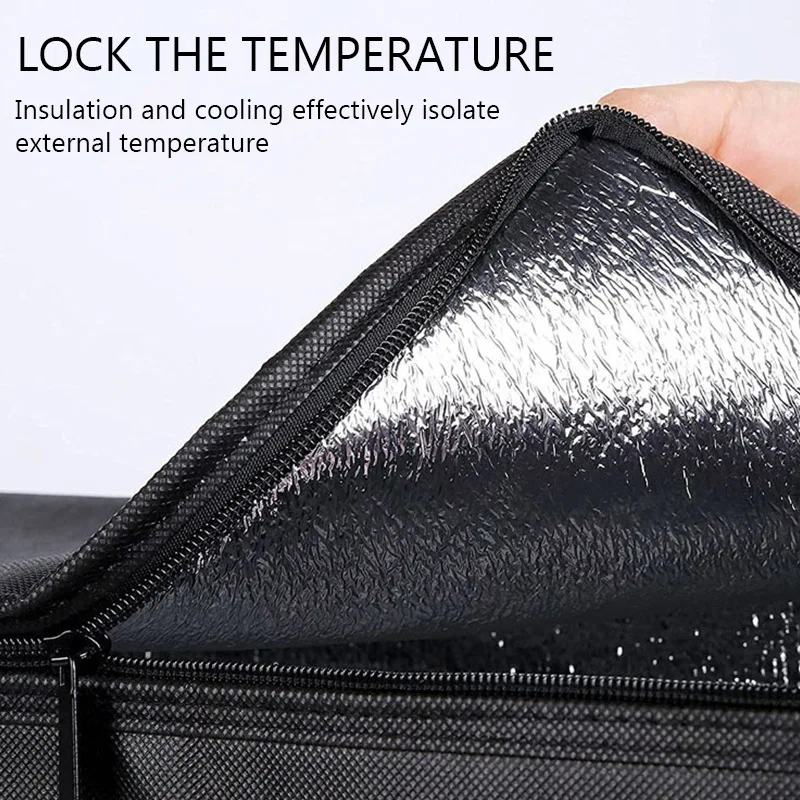 حقيبة نزهة محمولة حقيبة الغداء الحرارية معزولة أكياس تخزين المواد الغذائية الرائعة صندوق نزهة التخييم الشاطئ أدوات المائدة في الهواء الطلق برودة حقيبة يد