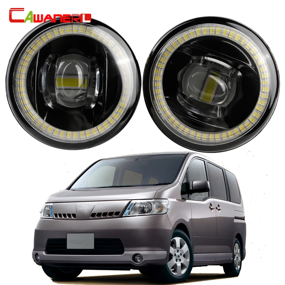 2 X Angel Eye DRL Fog Light For Nissan Serena Highway Star C25 Suzuki Landy 2005 2006 2007 2008 2009 2010 H11 Car LED Fog Lamp