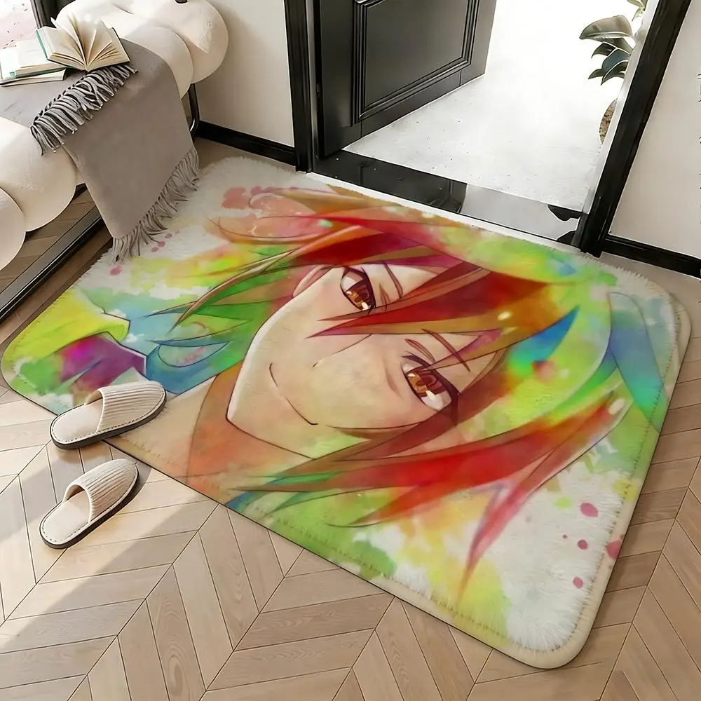 Soft Absorbent Non-Slip Rug Anime NO GAME NO LIFE Floor Mat Home Decor Doormat Bedroom Floor Mat Shower Carpet