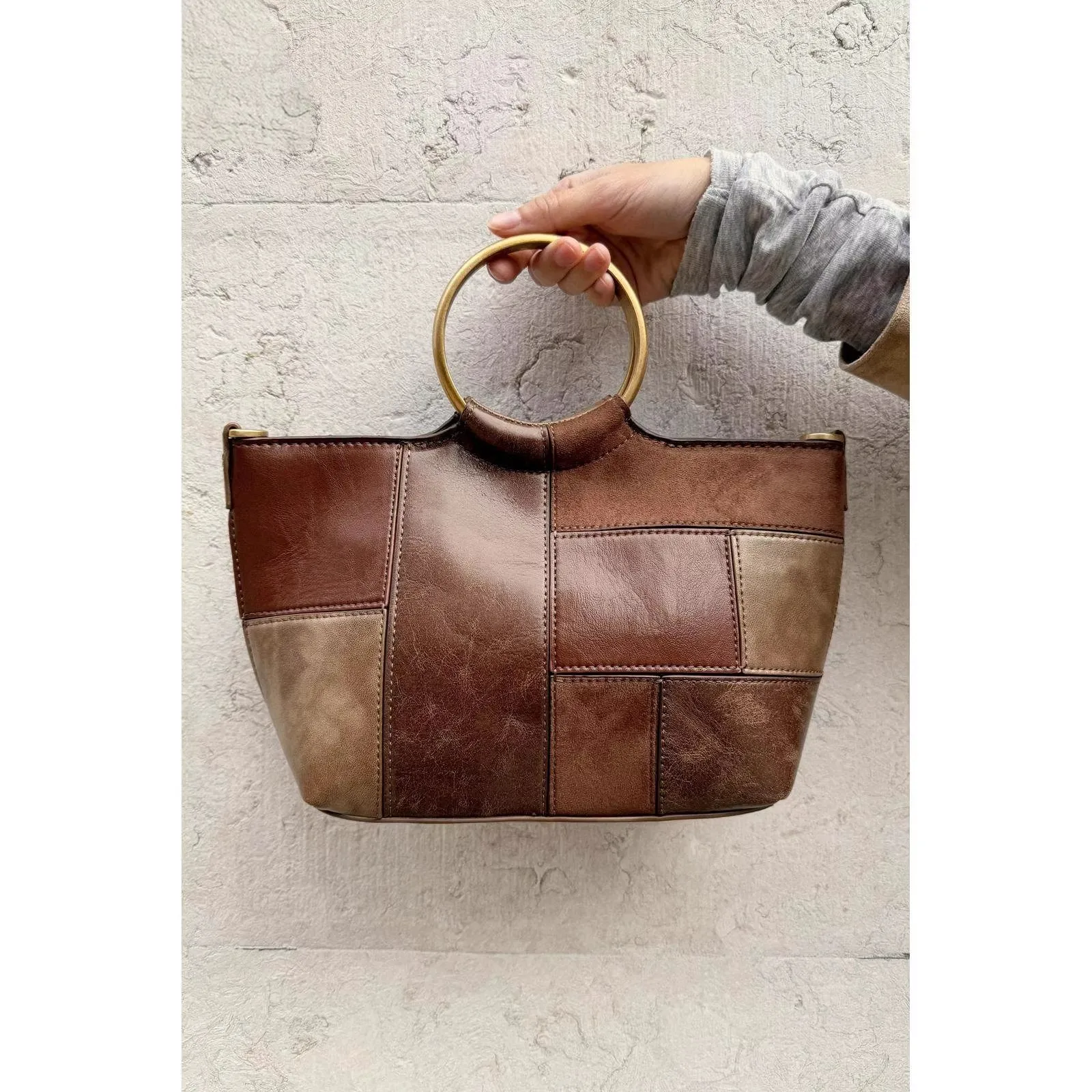 

Luxury Design Retro Splicing Shoulder Bag Woman Bags Underarm Tote Hangbag Commute Crossbody Handbags