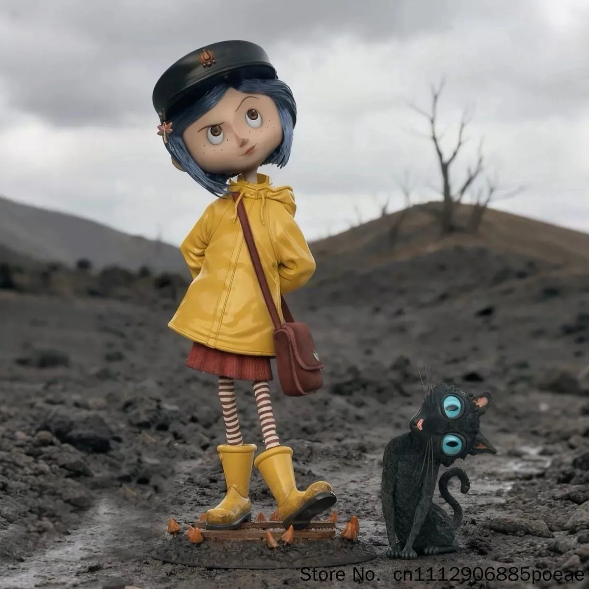 Coraline Movie Merch Figurine Ornament Q Version Cartoon Desktop Decoration Fan Gift Collectible Doll Model view 4