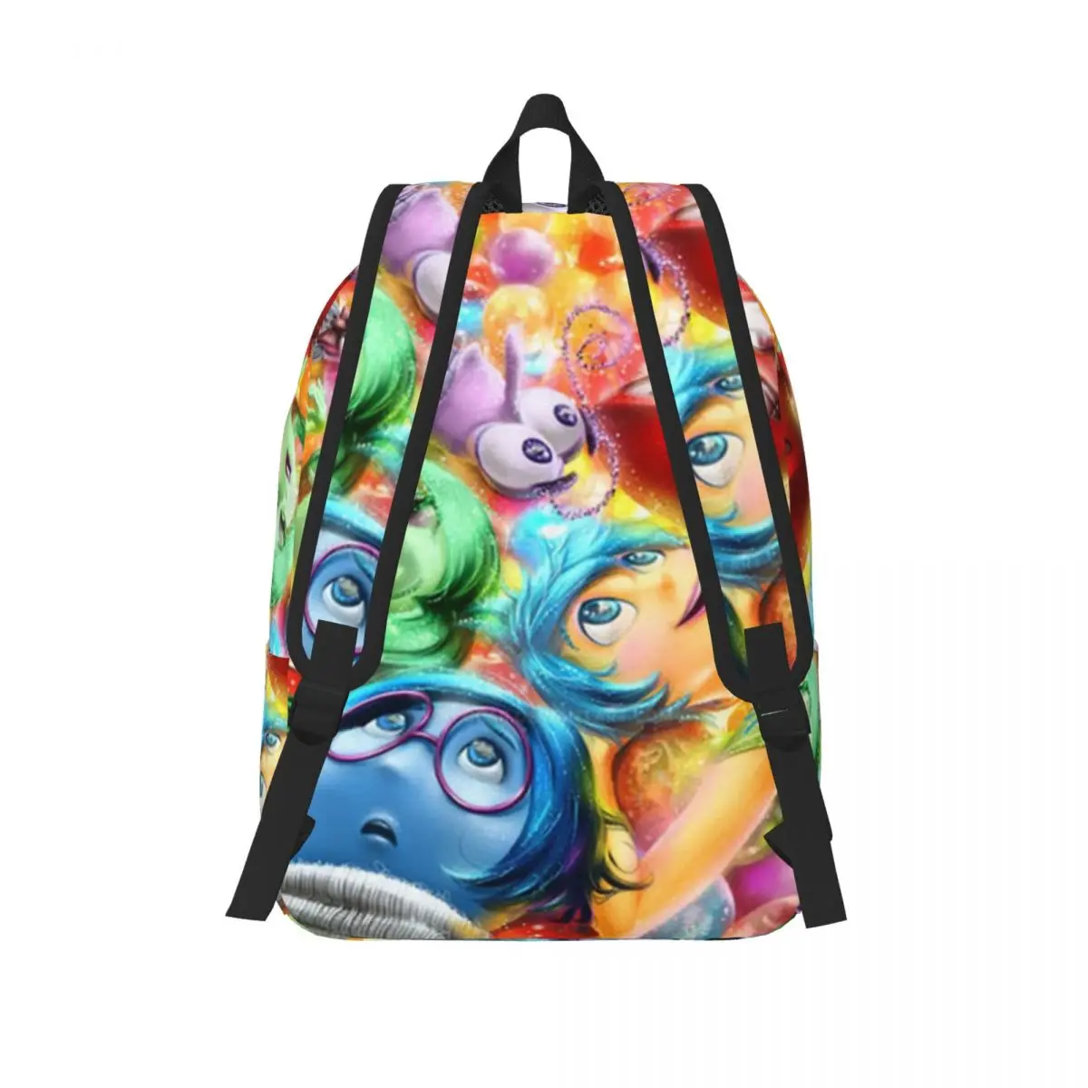 Mochila de lona con 2 personajes para niño y niña, morral escolar con diseño de Anime, Humor, para guardería y preescolar