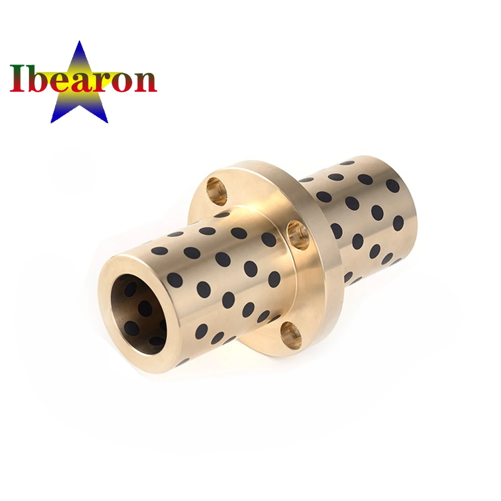 

1PCS LMFC25L Middle Type Round Flanged Linear Bearing Graphite Copper Sleeve Self-lubricating Oil Free Bushing 3D Printer Parts