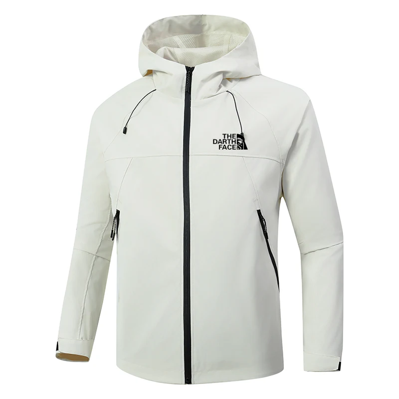 

2026 Spring/Summer Travel Hooded Zip Jacket - Men's Outdoor Windproof and Waterproof Hiking Fashion Sport Coat