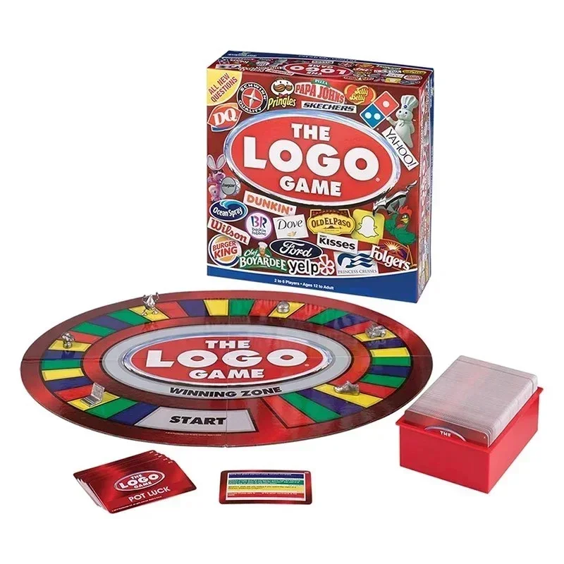 

2025 new The Logo Game The Game of Things You Know and Love! Fun Party Game 2-6 Players The Best of TV & Movies Deluxe Edition