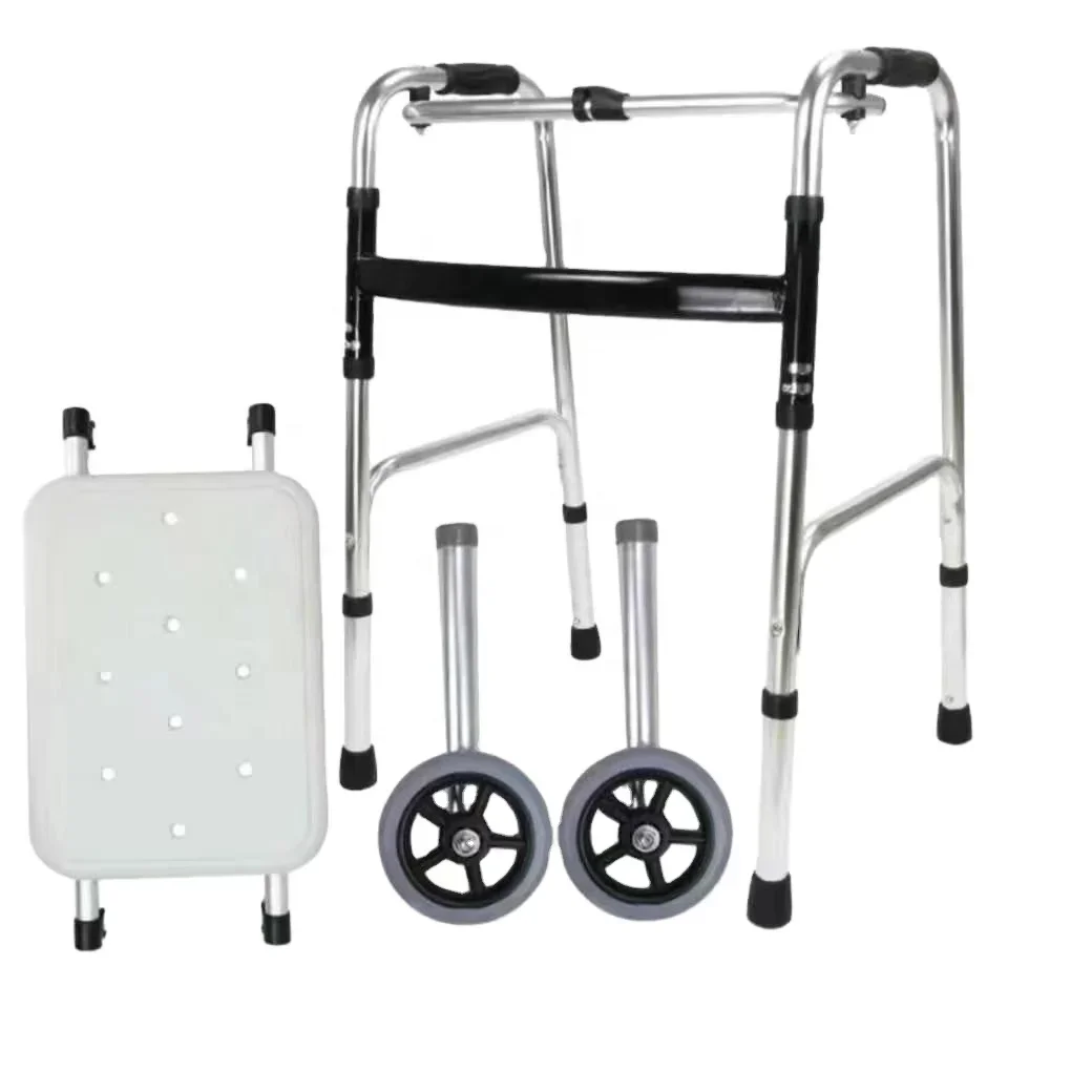 

Aluminum Alloy And Stainless Steel Walking Aid Four-legged Walk aid for the elderly seniors