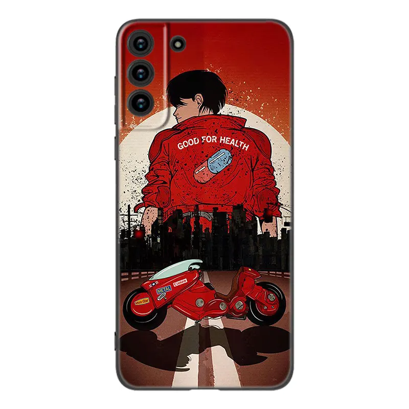 Akira 1988 Film Black Silicone Phone Case For Samsung Galaxy S23 S21 S20 FE S24 S22 Ultra S10E S10 S9 S8 Plus