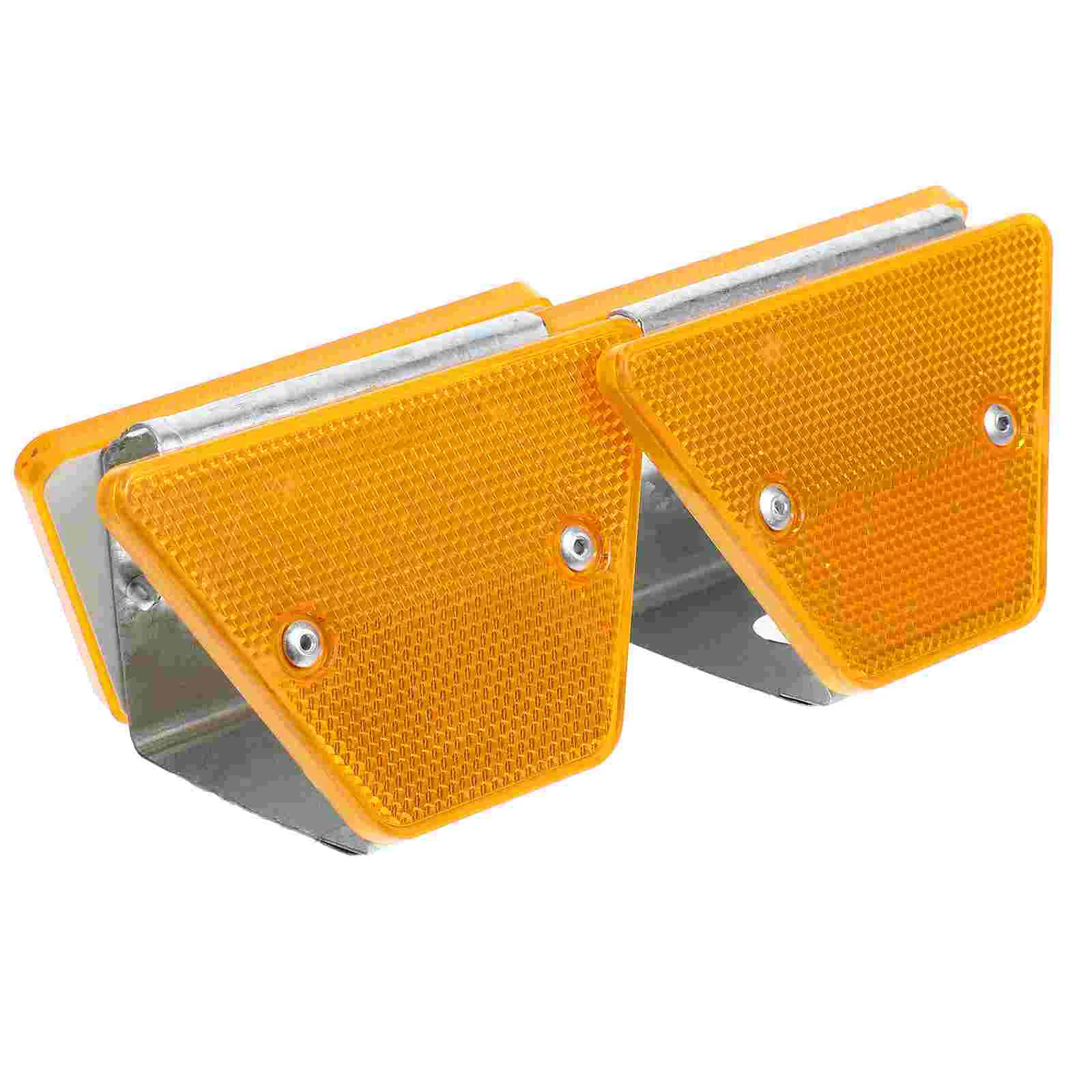 2 Pcs Delineator Reflective Delineators Driveway Pavement Marker Markers Road Reflector Reflectors Rectangular Inducement