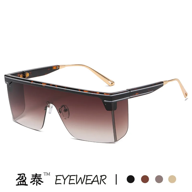 Fashion single-piece shield sunglasses men's and women's square UV-proof windproof glasses, suitable for driving on the beach - view 5