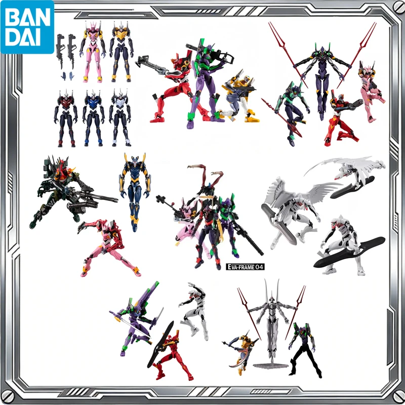 

Оригинальный набор фигурок BANDAI EVA Anime Shokugan PB FRAME 01 02 03 04 05, сборная модель, игрушки для мальчиков и девочек, подарок