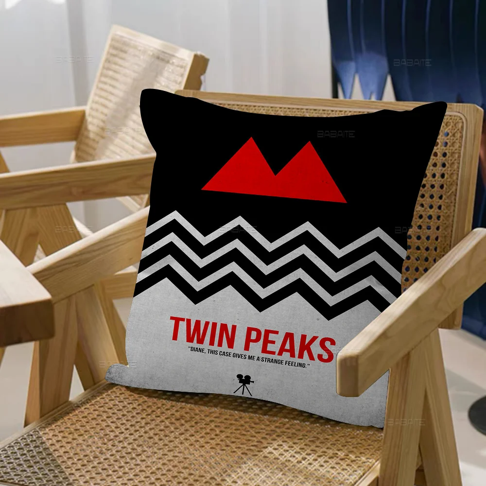 T-TWIN-PEAKS Cushion Cover Car Throw Pillow Case For Sofa Car Christmas Gift 40x40cm 45x45cm