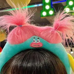 Funny Ugly Doll Hair Band Hoop Cartoon Korean Style Soft Plush Hairband Y2K Creative Unruly Hair DIY Headband Hair Accessories