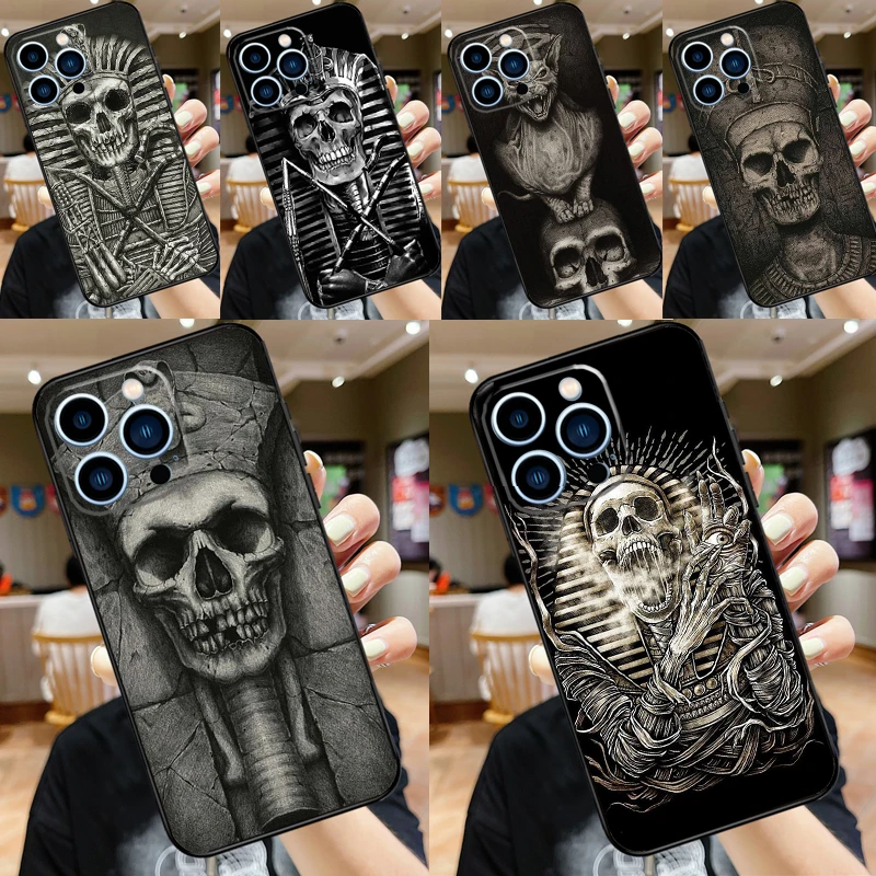 Ancient Egypt Pharaoh Phone Case For Samsung Galaxy S25 S26 Ultra S20 S21 S22 S23 Plus S24 Ultra S10 S25 FE Cover