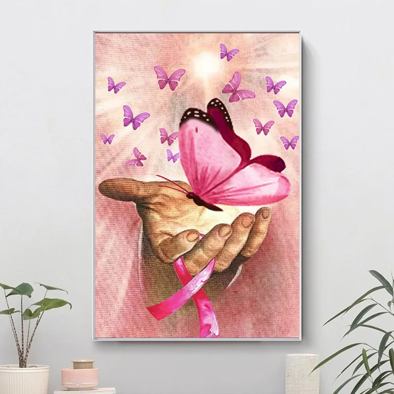 Breast Cancer Awareness Creative Canvas Posters and Printed Pictures for Bedroom Home and Living Hall Decoration No Frame