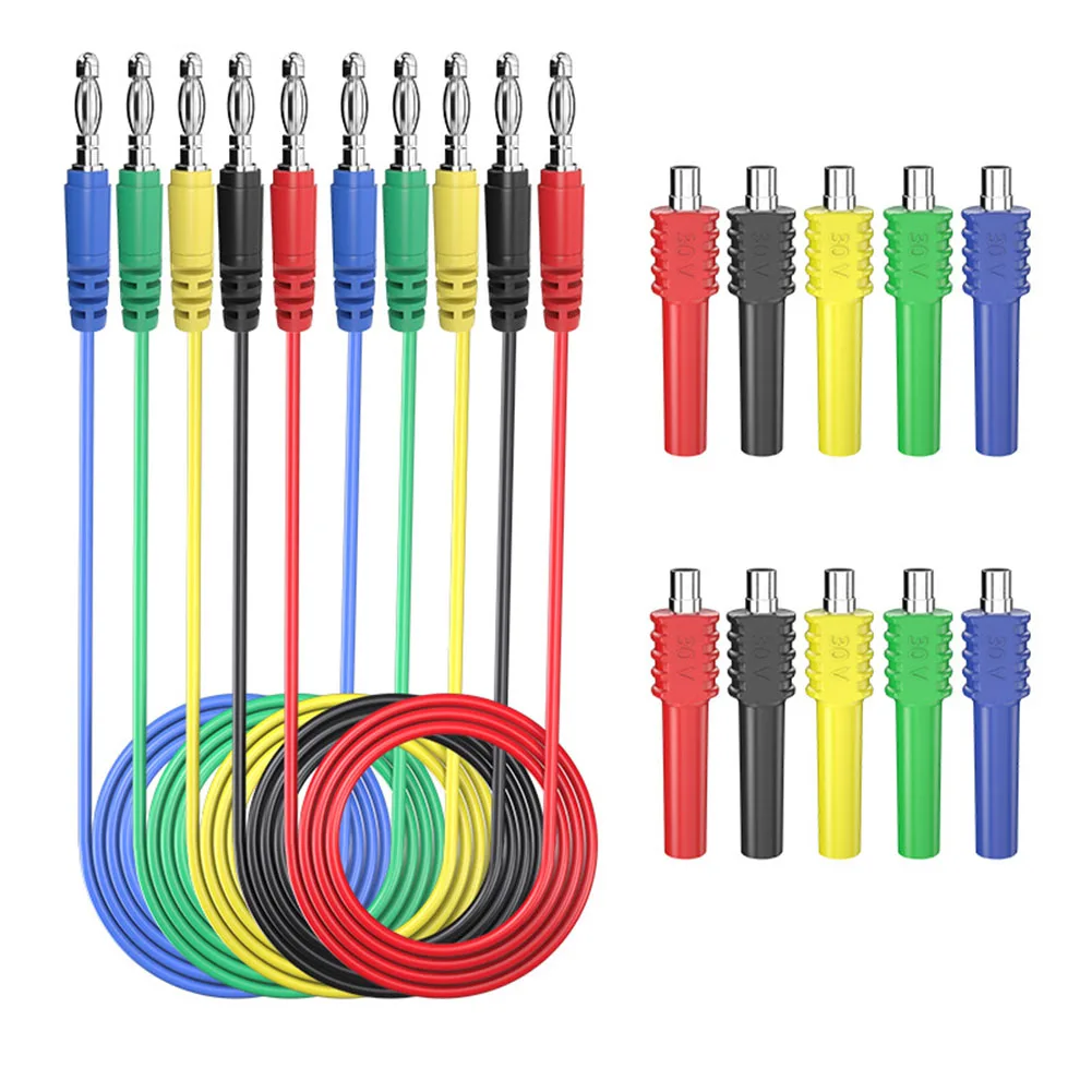 Control Panel Testing Magnetic Test Cable Test Leads Kit Embedded Terminal Connections Flexible Copper Test Leads