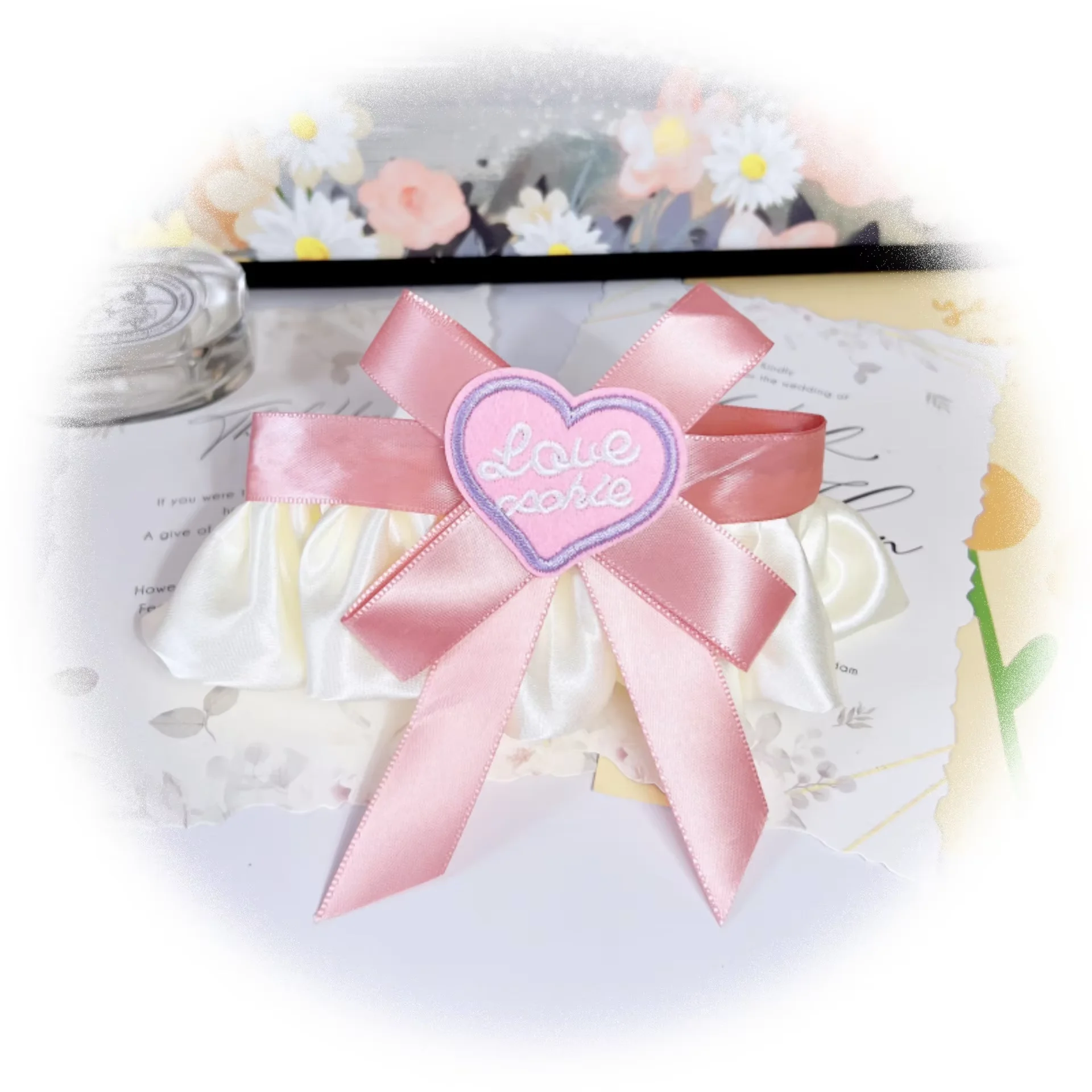

Cats Small Collar Cat Necklace Elastic Soft Pink Beige bowknot Dog Bibs Pet Scarf Cute Pet Accessories gatos accesorios New