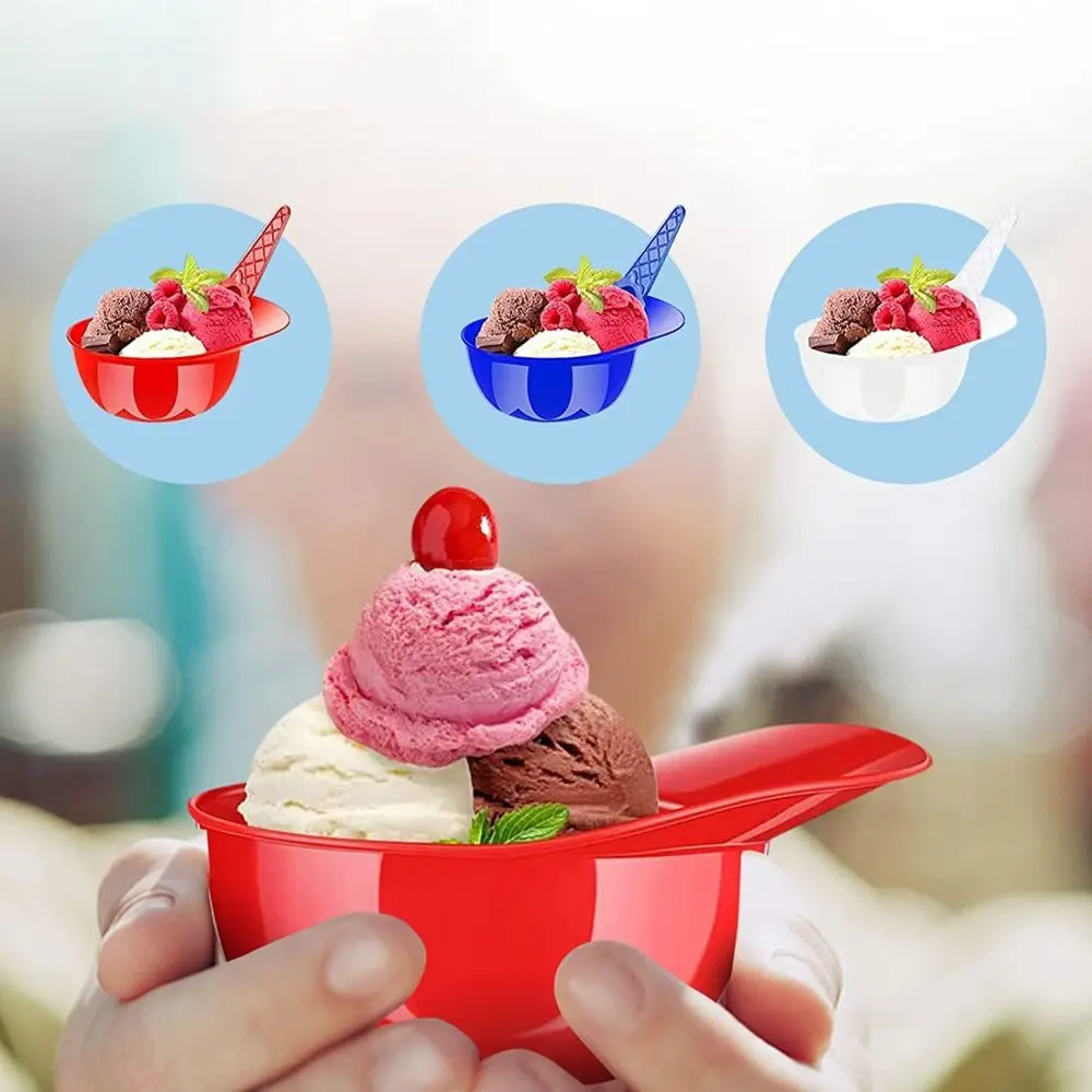 Creative Baseball Helmet Ice Cream Bowl Unbreakable Plastic Dessert Serving Bowl Reusable Unique Tableware