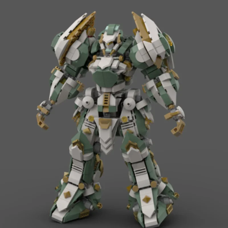 MOC Bouwstenen Mecha Model Serie Emerald Avenger Modulaire Street View Model DIY Montage Bricks Kinderen Speelgoed Kerstcadeau