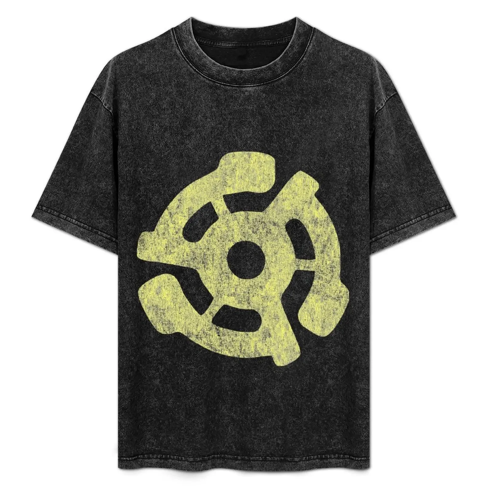 

45 RPM Record Adapter T-Shirt Non-Shrink Basic Cotton T-Shirt
