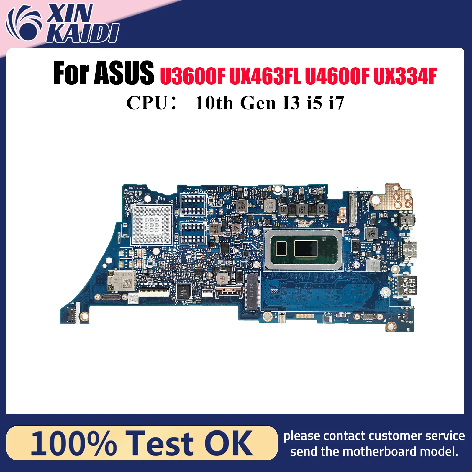 

UX334FA Материнская плата для ноутбука ASUS ZenBook UX334F UX334FL U3600F U4600F UX463FL UX334FA Материнская плата с 10-го поколения I3 i5 i7 fast