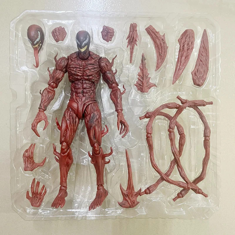 SHFiguarts Venom Red Venom Carnage figura de acción SHF Venom 3 Let There Be Carnage figura de Anime juguetes de modelos coleccionables regalos