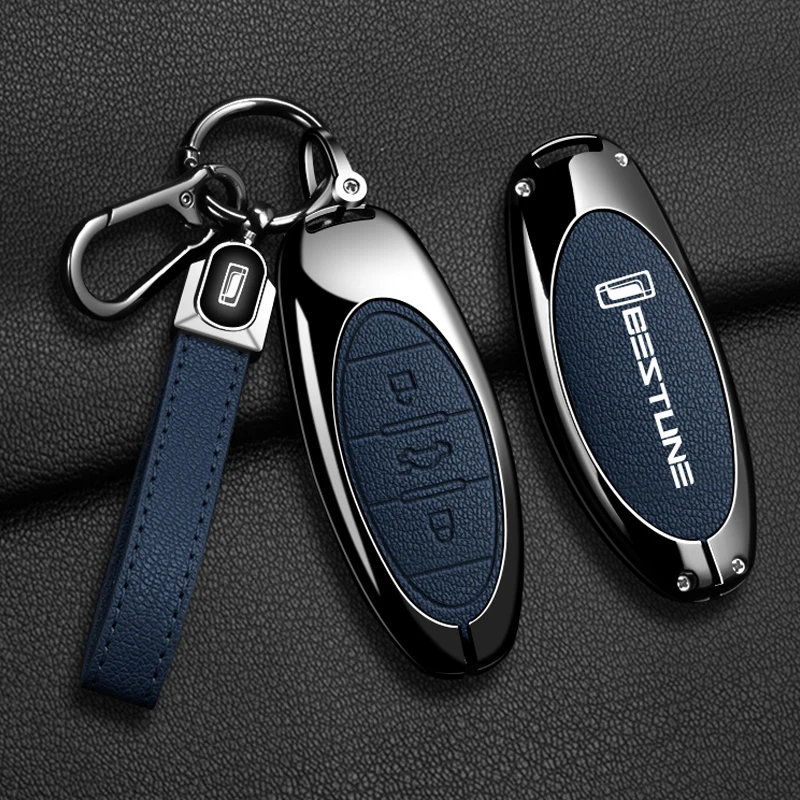 Zinc alloy car remote key case, suitable for 2021 FAW Besturn T77 T77pro new B70 T55 T33 T99 car keychain keychain accessories