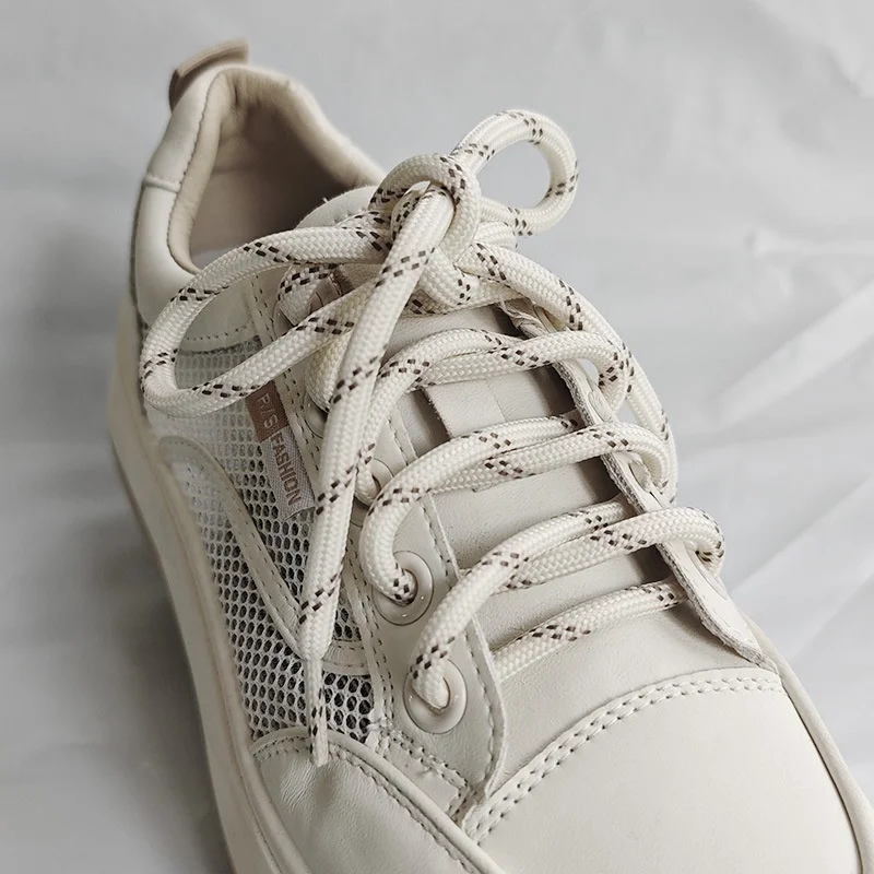 1 Paar 6mm Gewebte Dicke Runde Schnürsenkel für Sport, Freizeit, Outdoor, Basketball, Canvas-Freizeitschuhe – Detail 17