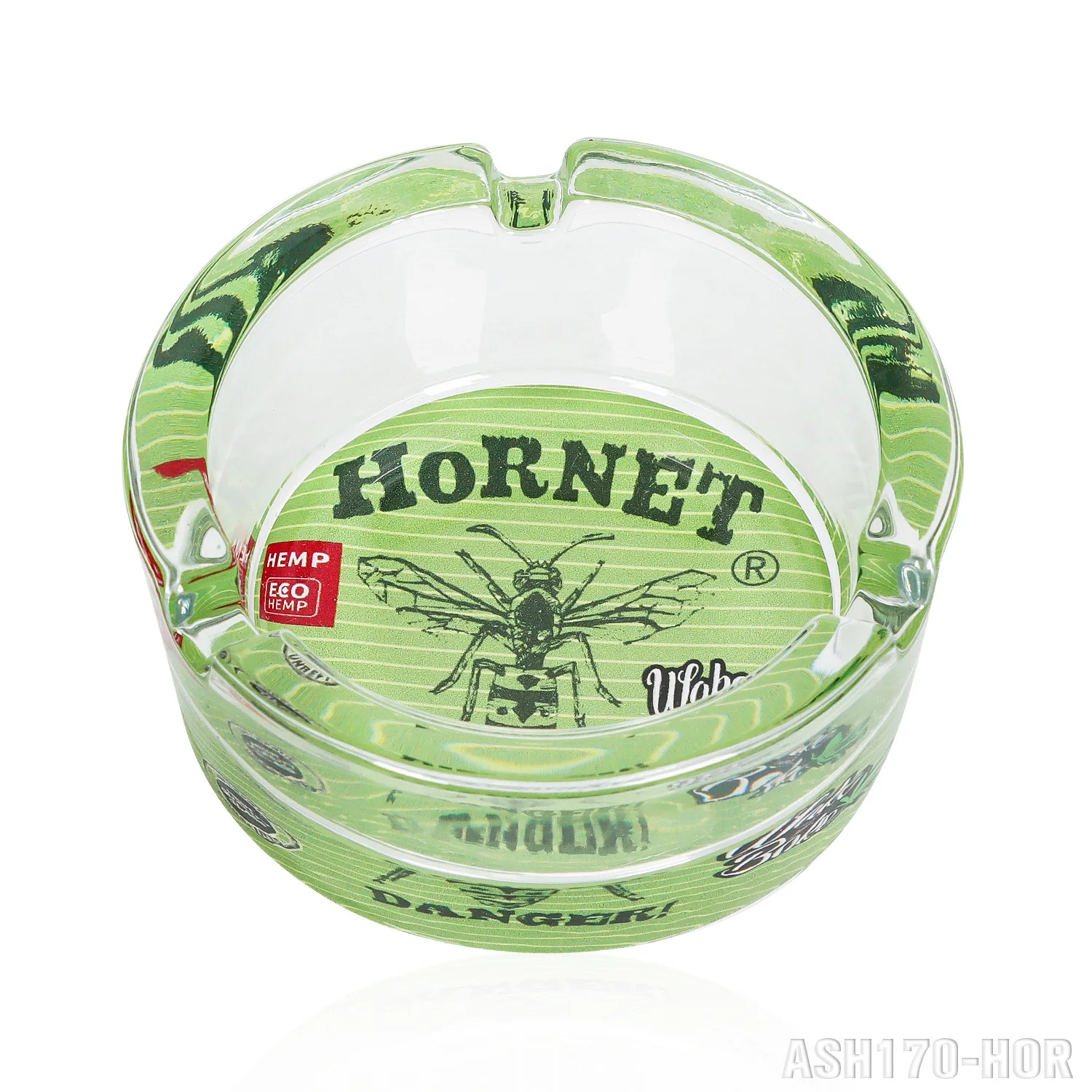 HOENET-Circular Glass Ashtray, Smoke Extinguisher, Cigarette Accessories, 85mm Diameter