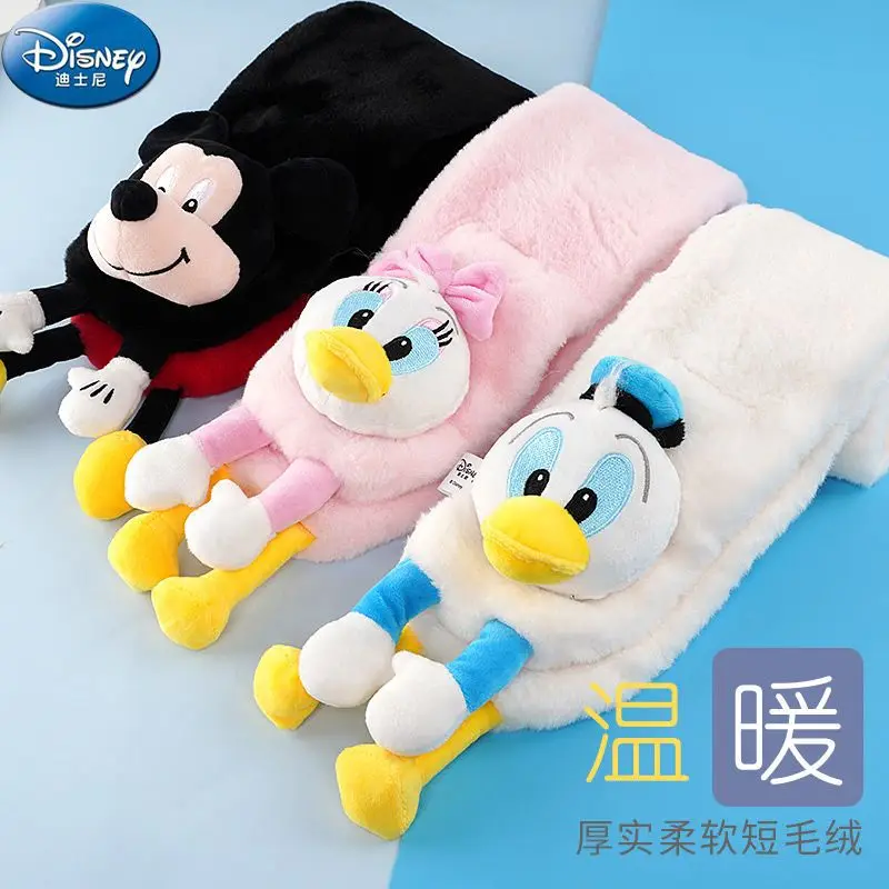 

New children's scarf Disney Mickey Mouse Mickey Donald Duck Daisy Daisy Marvel Boy Toddler Scarf Girls Cute Scarf Christmas Gift