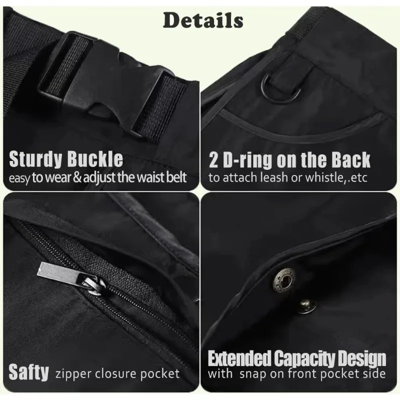 للجنسين حزام وظيفية الخصر ختم جيب مقاوم للماء النايلون ريترو قطرة بوم أكياس حقيبة الخصر على الوجهين #6