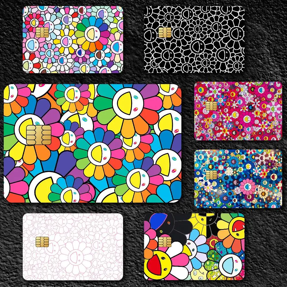 T-Takashi Art  M-Murakami Credit Card Skin Stickers for Bank Card Bus Metro Card Sticker Waterproof Gift
