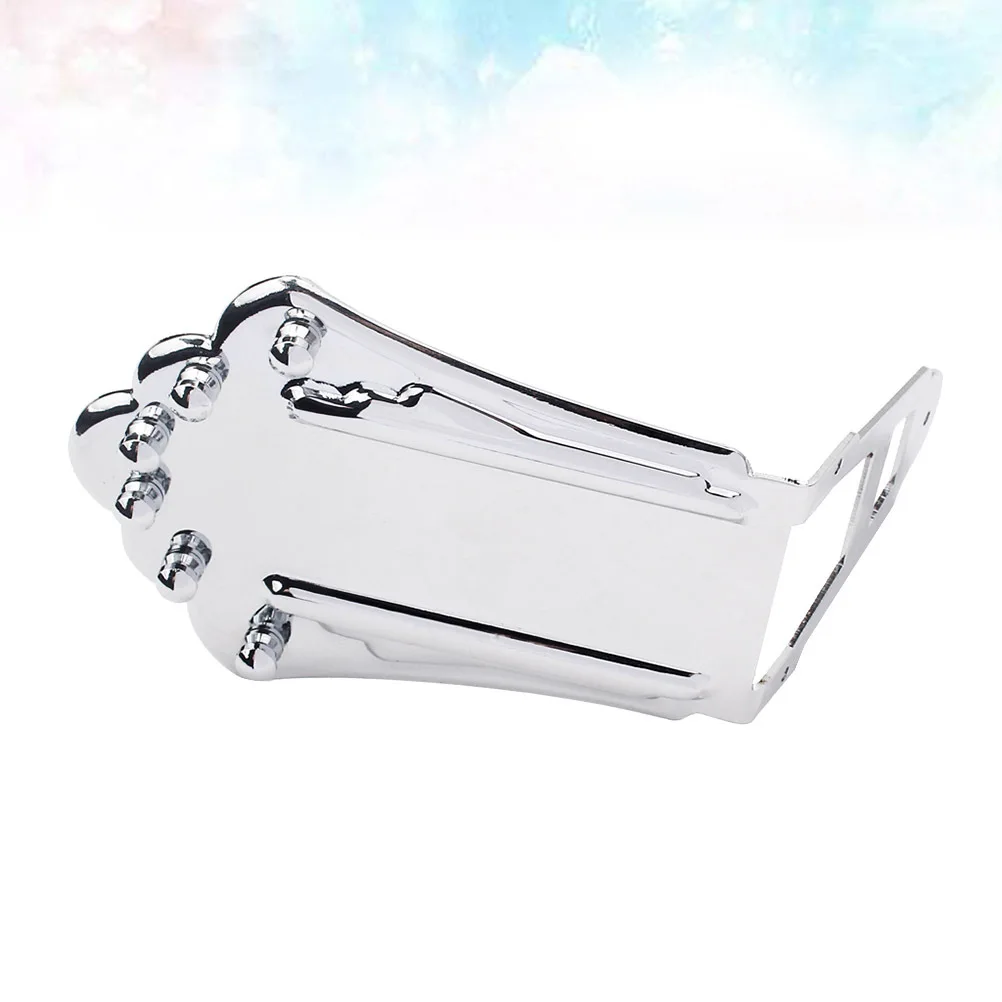 

Golden Metal 6 String Jazz Guitar Tailpiece Replacement Set Durable Polished Metal Guitar Tailpiece Screw Included