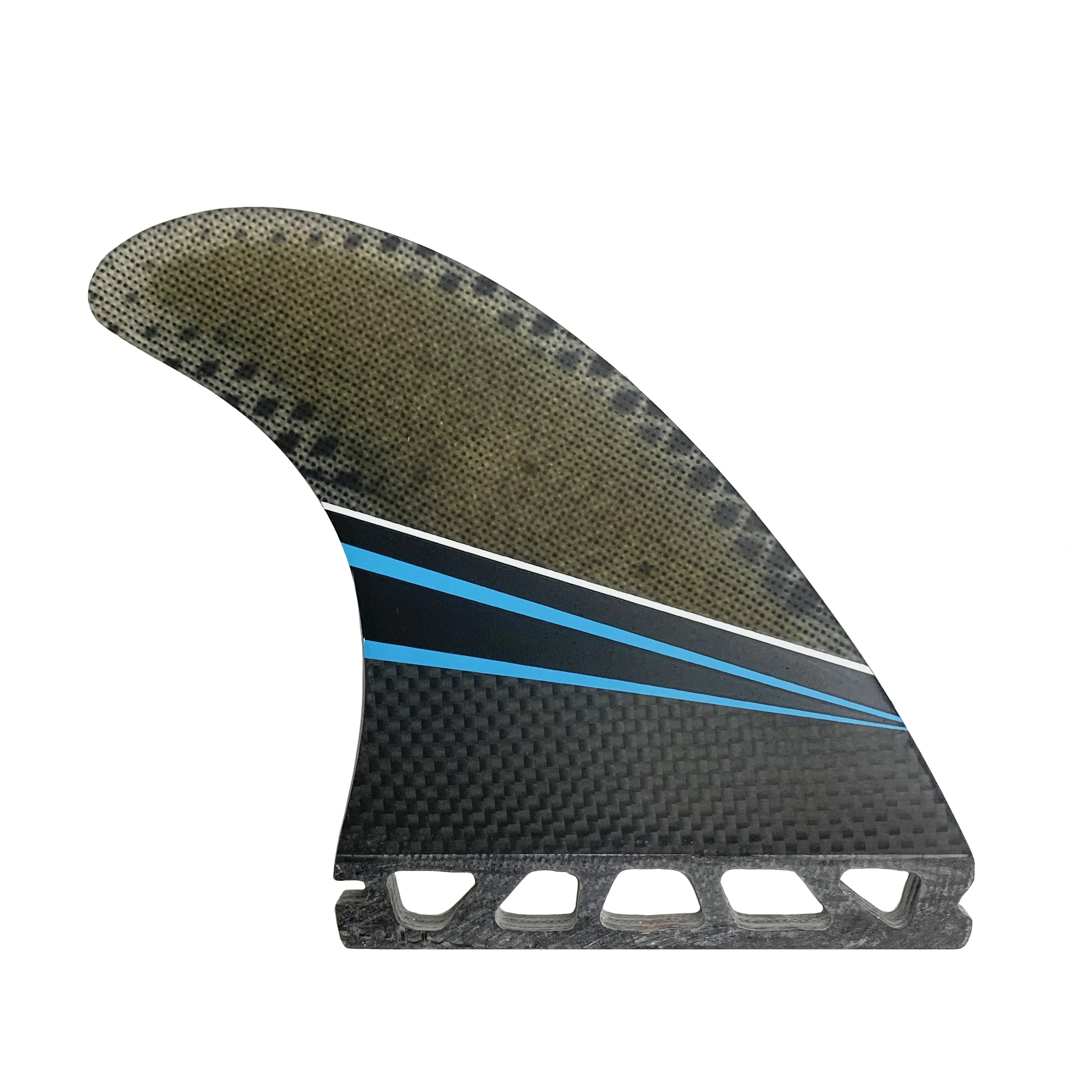RISECE Ultralight Carbon Fiber Surfboard Fins Eco-friendly Floating Fin G5 Size Float Surfboard Fin Tri Set