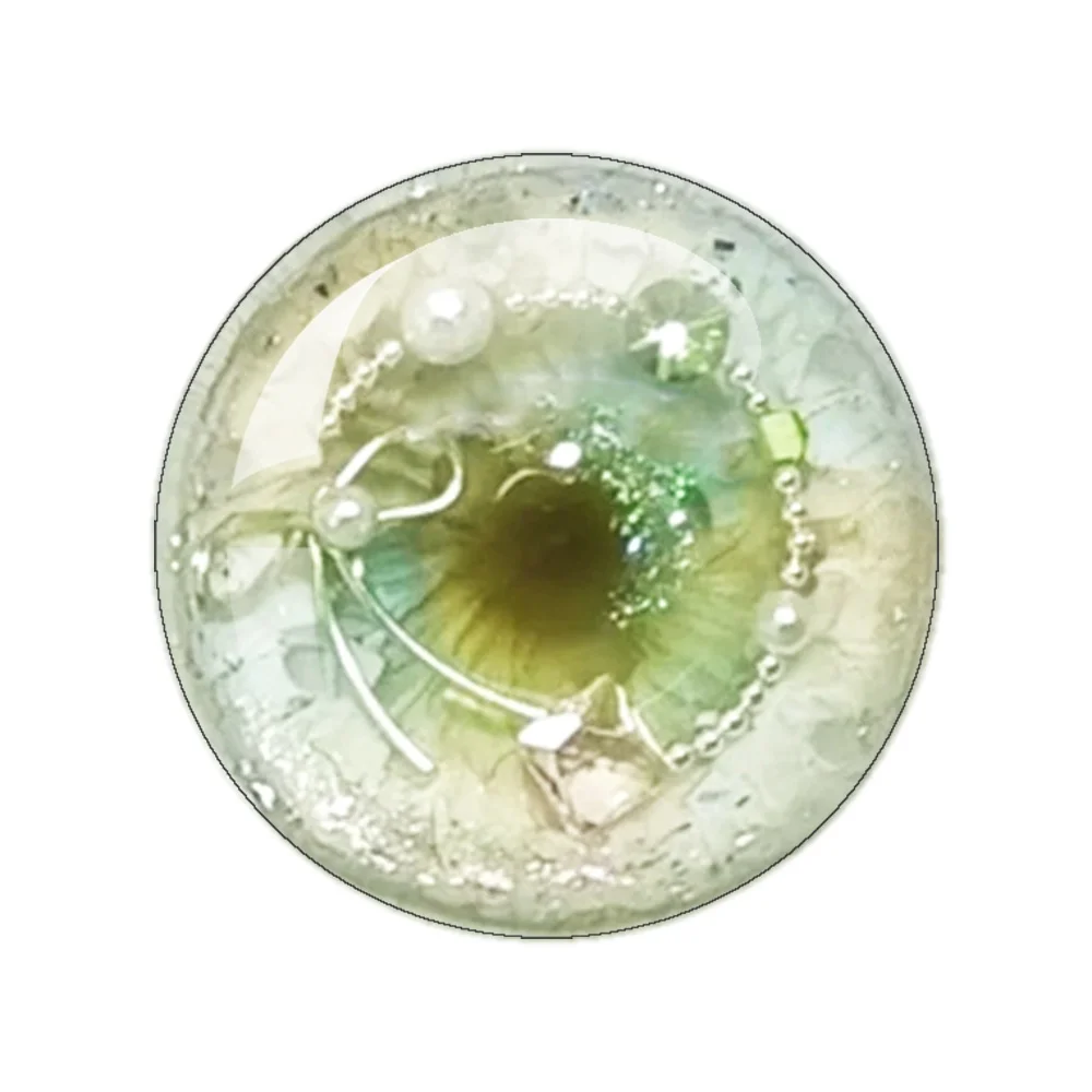 10mm-40mm Blythe Eyes Dolls BJD Eyes Round Dome Glass Eyes For BJD Doll Eye Chips Toys DIY Accessories Jewelry