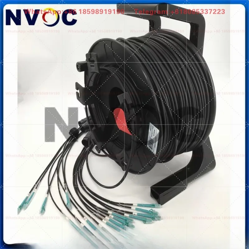8C MM Armored Fiber Patch Cord OM3-300 200M PDLC ST FC SC Outdoor Waterproof 5.0mm 7.0mm TPU Jacket PCD310/380
