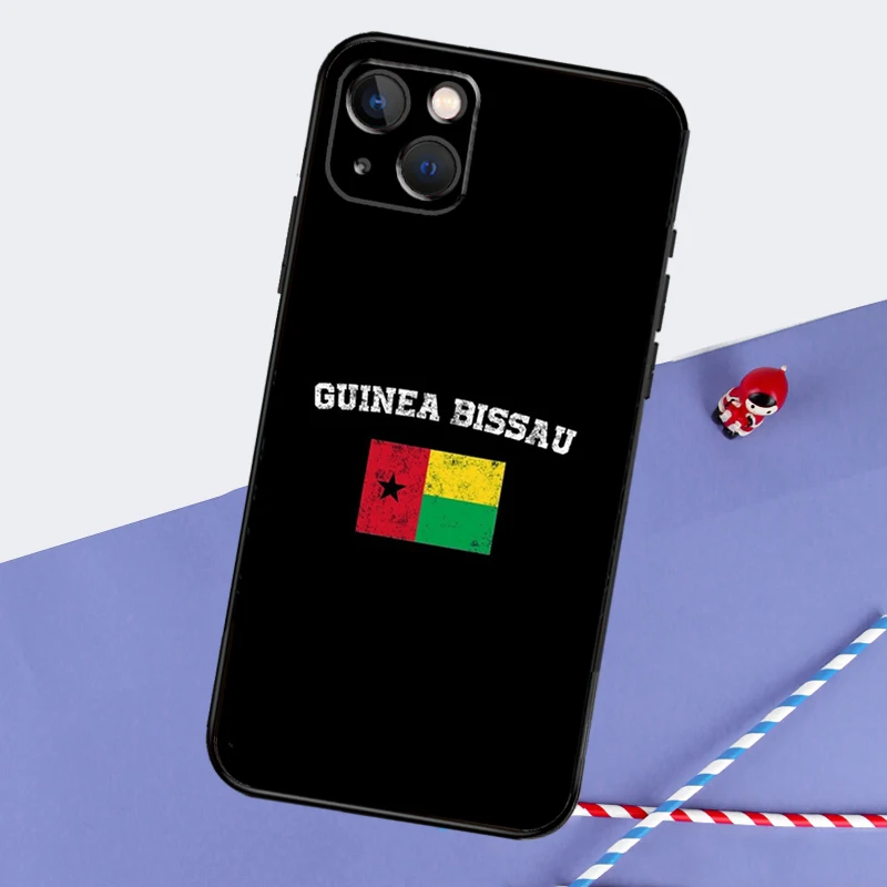 Guinea Bissau Flag Case For iPhone 16 15 14 Pro Max 13 12 11 XR X XS Max 7 8 Plus 12 13 Mini Cover Capa