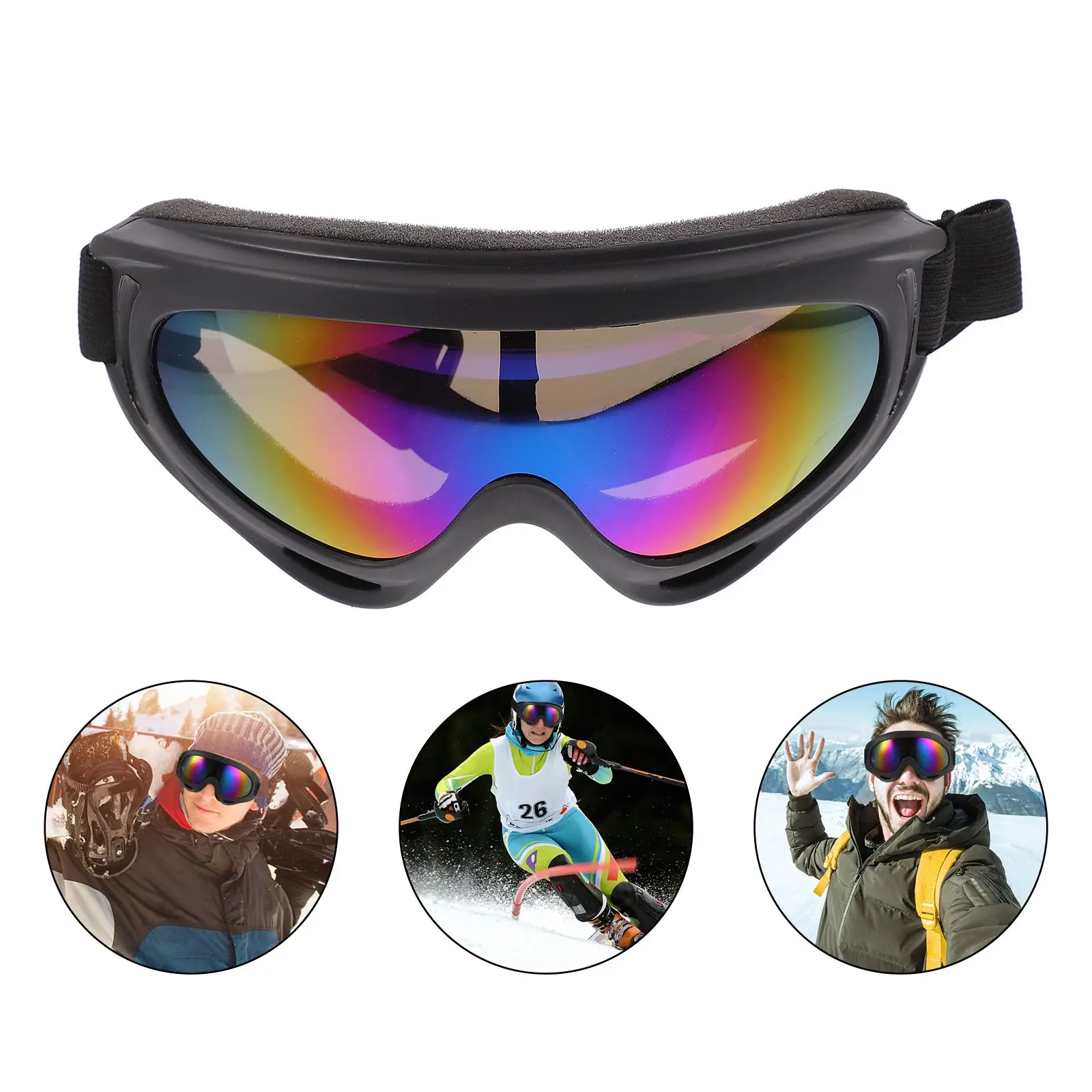 

Windproof Glasses Goggles Eyeglass Sports Riding Eyeglasses Fishing Cycling The Snow Man