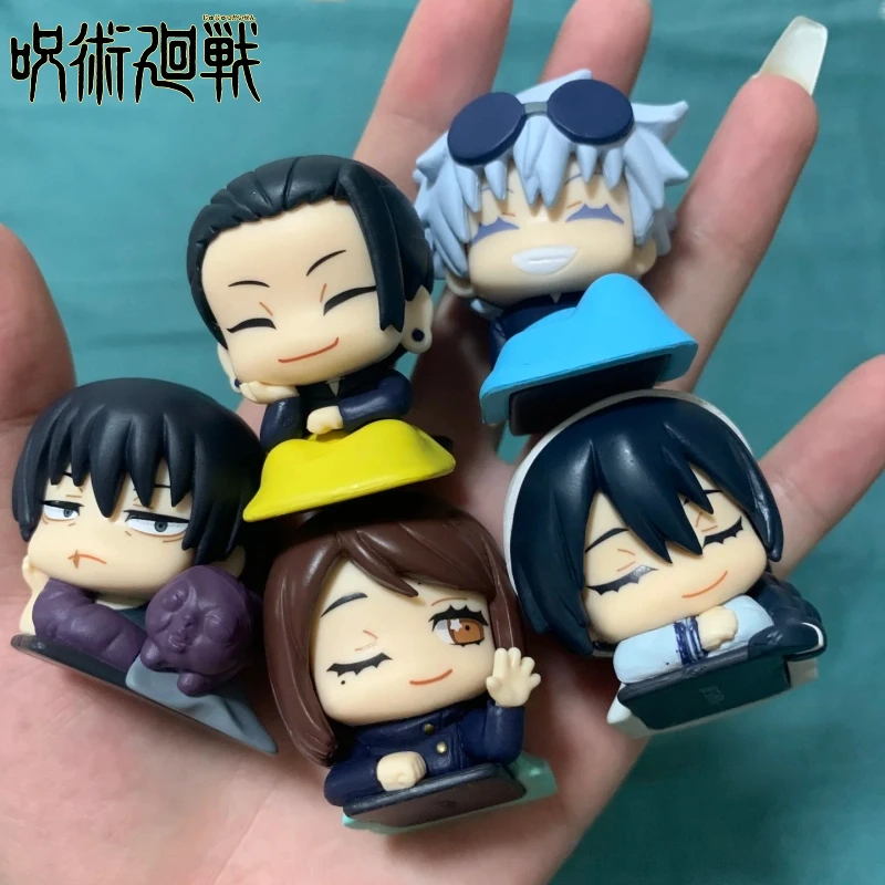 

Стандартные камни Gashapon Toys Jujutsu Kaisen 04 Kawaii Gojo Satoru Geto Suguru Fushiguro Toji Ieiri Shoko Фигурки для сна с большой головой