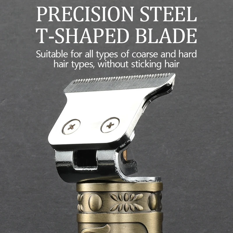 Kemei-cortadora de pelo eléctrica inalámbrica profesional, Kit de aseo, máquina para cortar el pelo, recortadora de barba