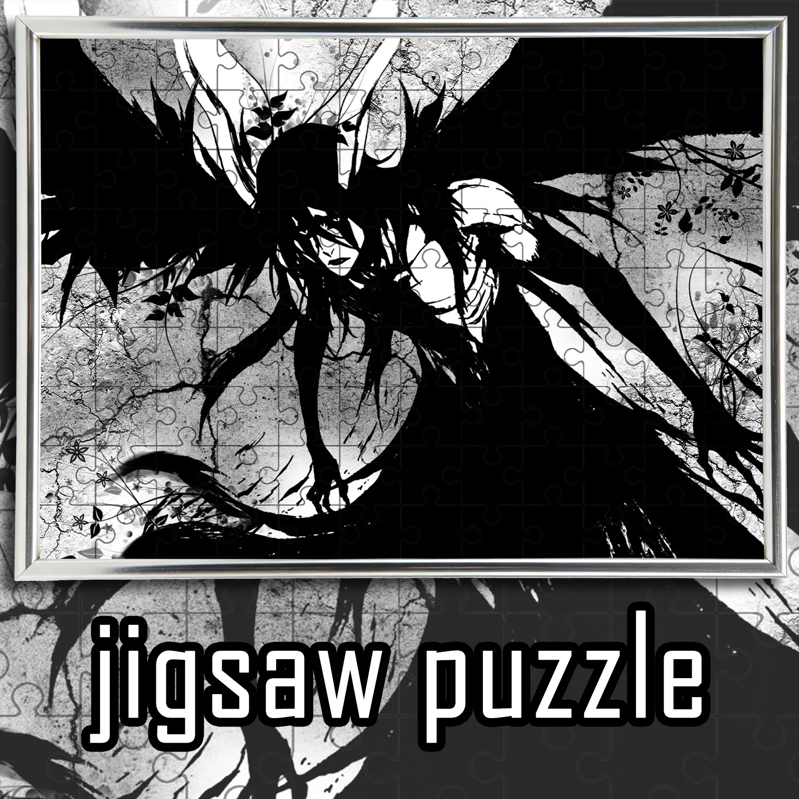 

BLEACH Black White Characters Puzzle Wooden Multi-Size Anime Peripheral Home Decor Educational Gift