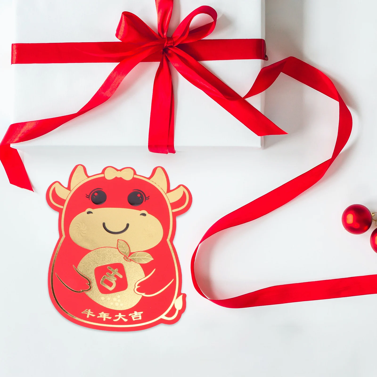 

12 Pcs Year of Red Envelope Money for 2021 New Thousand Yuan Envelopes Copper Paper Children 's Gift Packets
