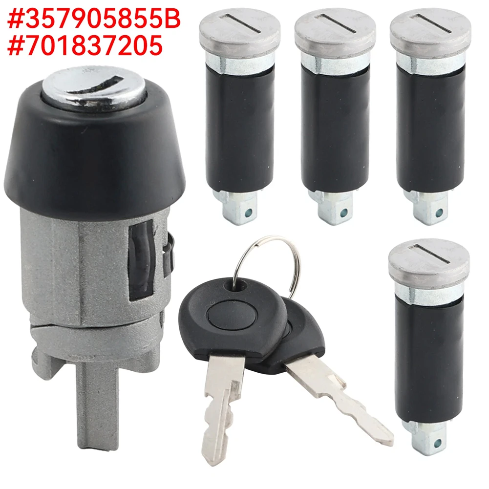Replacement Lock Cylinders Ignition Lock Cylinder Set For Car Door Repair Factory Specification Match High Reliability Design
