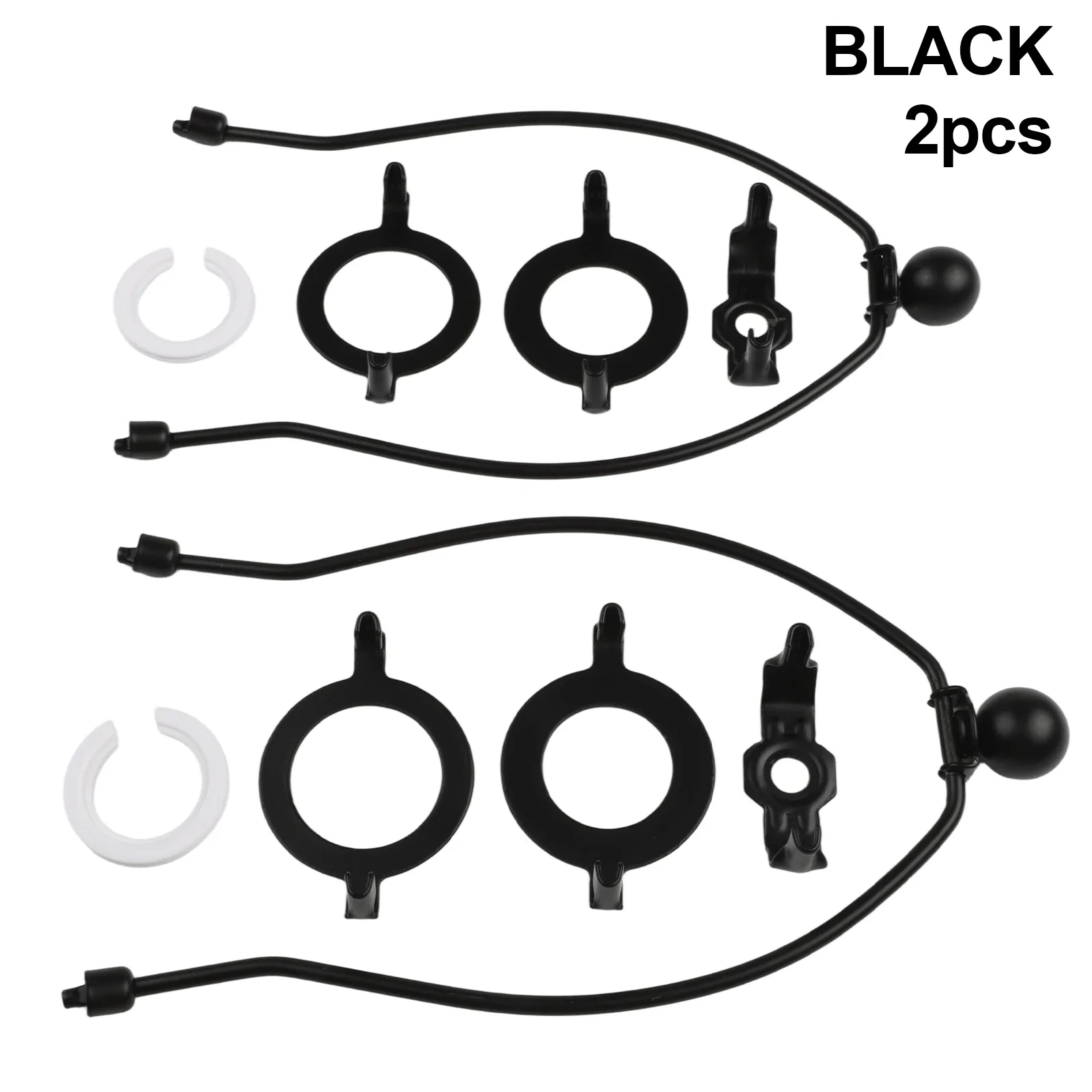 10 Inch Metal Lamp Harp Featuring Removable Shade Bracket And Multiple Saddles For Easy Installation On Different Lamp Types