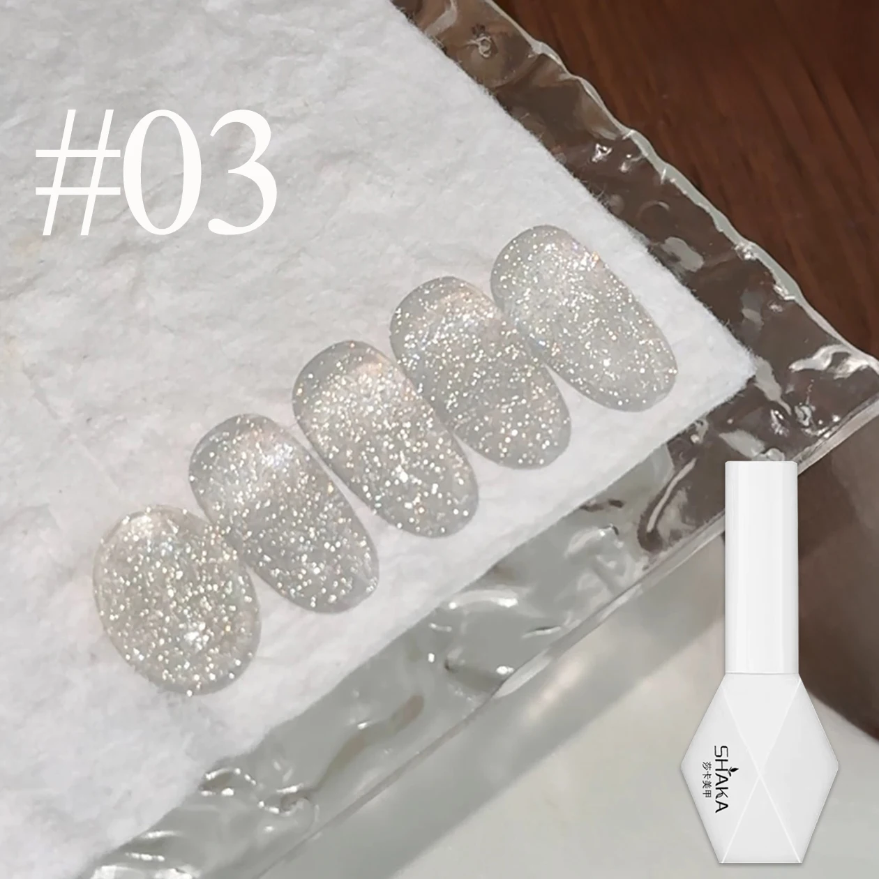 1 pièces SHAKA automne urbain cassé diamant rose bleu Gel vernis à ongles 2025 nouveau Super Flash réfléchissant paillettes Gel à ongles