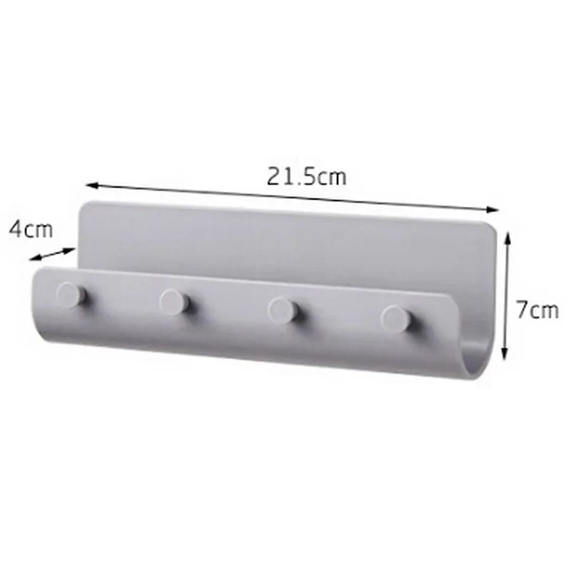 Hanging Key Rack U Type Hook European Household Door Hanging Wall Storage Porch Entry Wall Without Perforation of The Frame