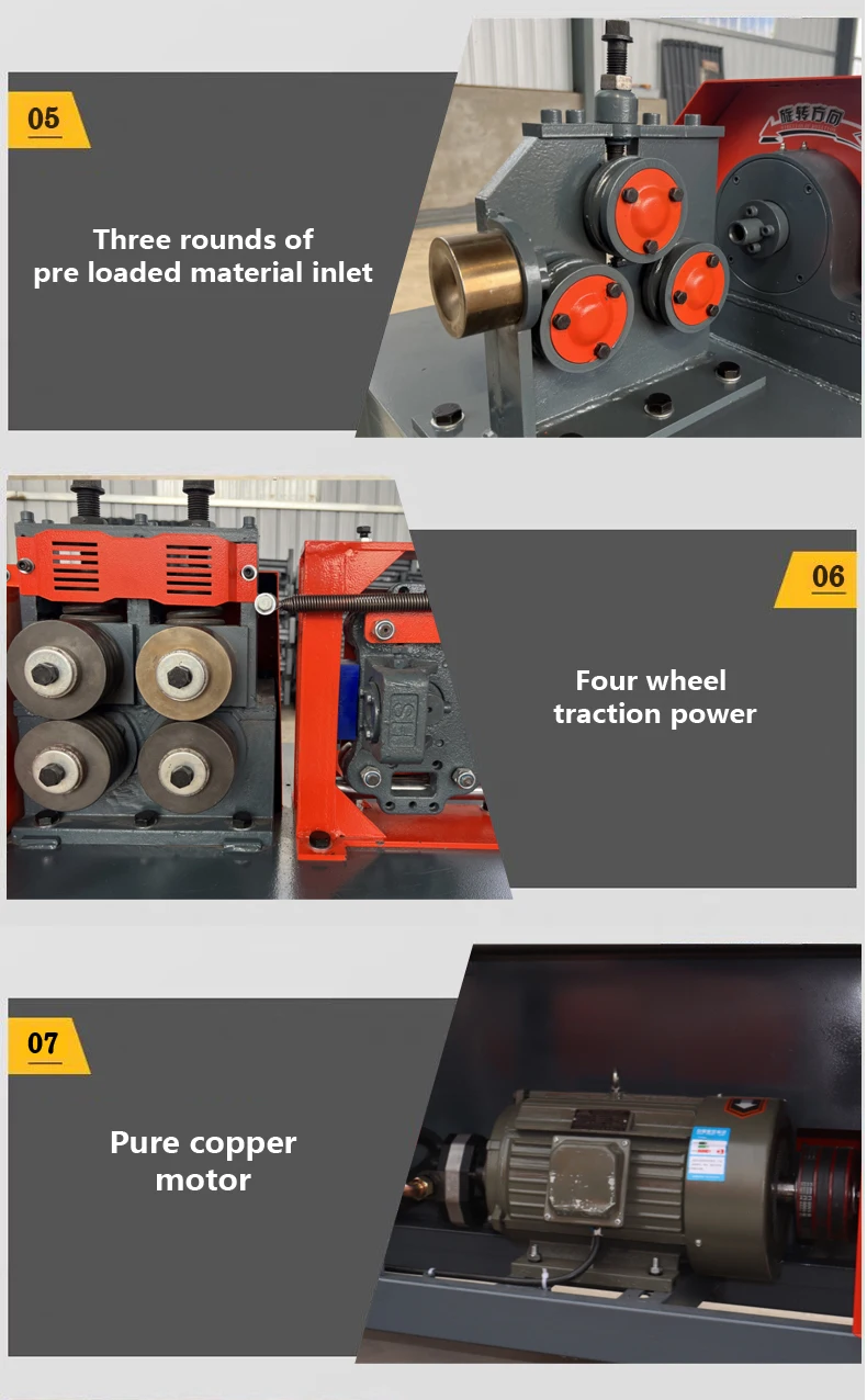 YG Customized Automatic Hydraulic Reinforced CNC Metal Wire Straightener Cutting Machine Steel Bar Straightening Equipment
