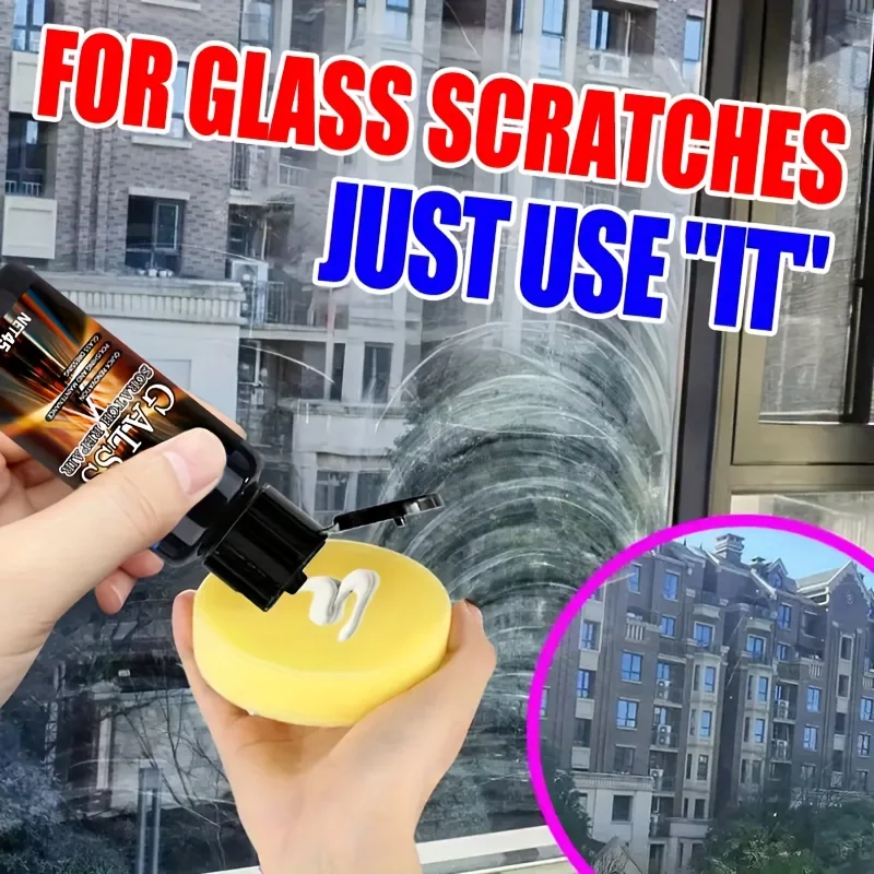 Windshield Scratch Repair Wax - Glass Scratch Remover, Panel Polishing Paste,  Scratch Repair Wax, Easy to Apply
