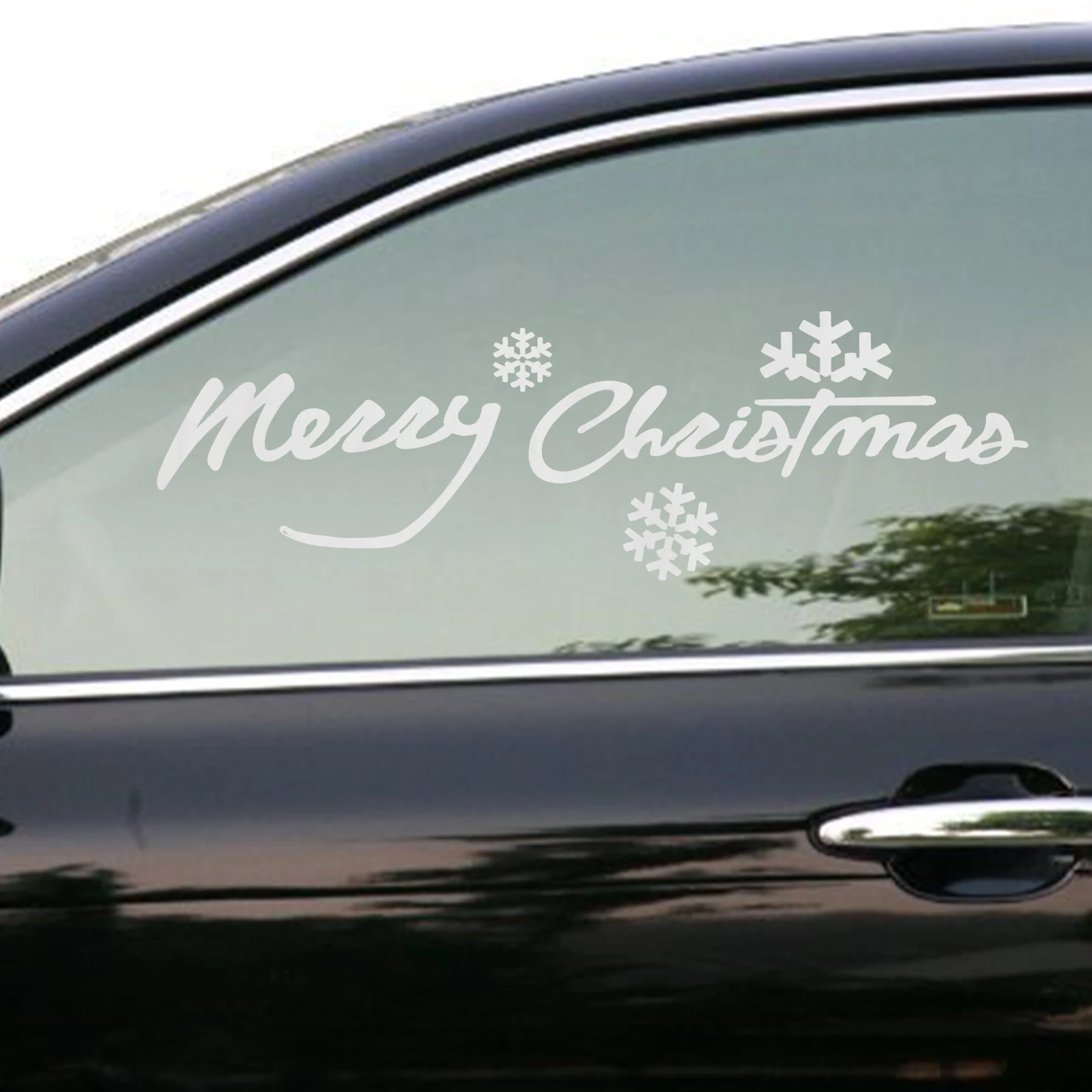 

3 Pcs Christmas Stickers Automotive Exterior Accessories Artificial Bumper for Cars Pvc Window Decals Funny Miss Decorations